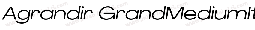 Agrandir GrandMediumItalic字体转换